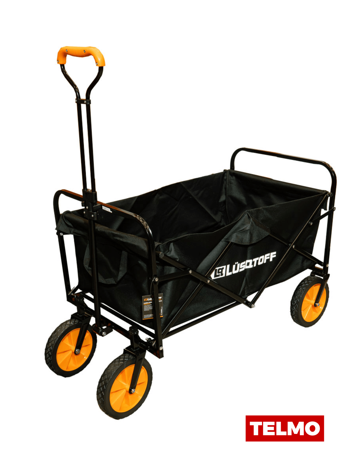 Carro Plegable Multiuso Camping 80kg Tela Impermeable Ruedas 20cm CMPL80-7 - Lusqtoff, foto real