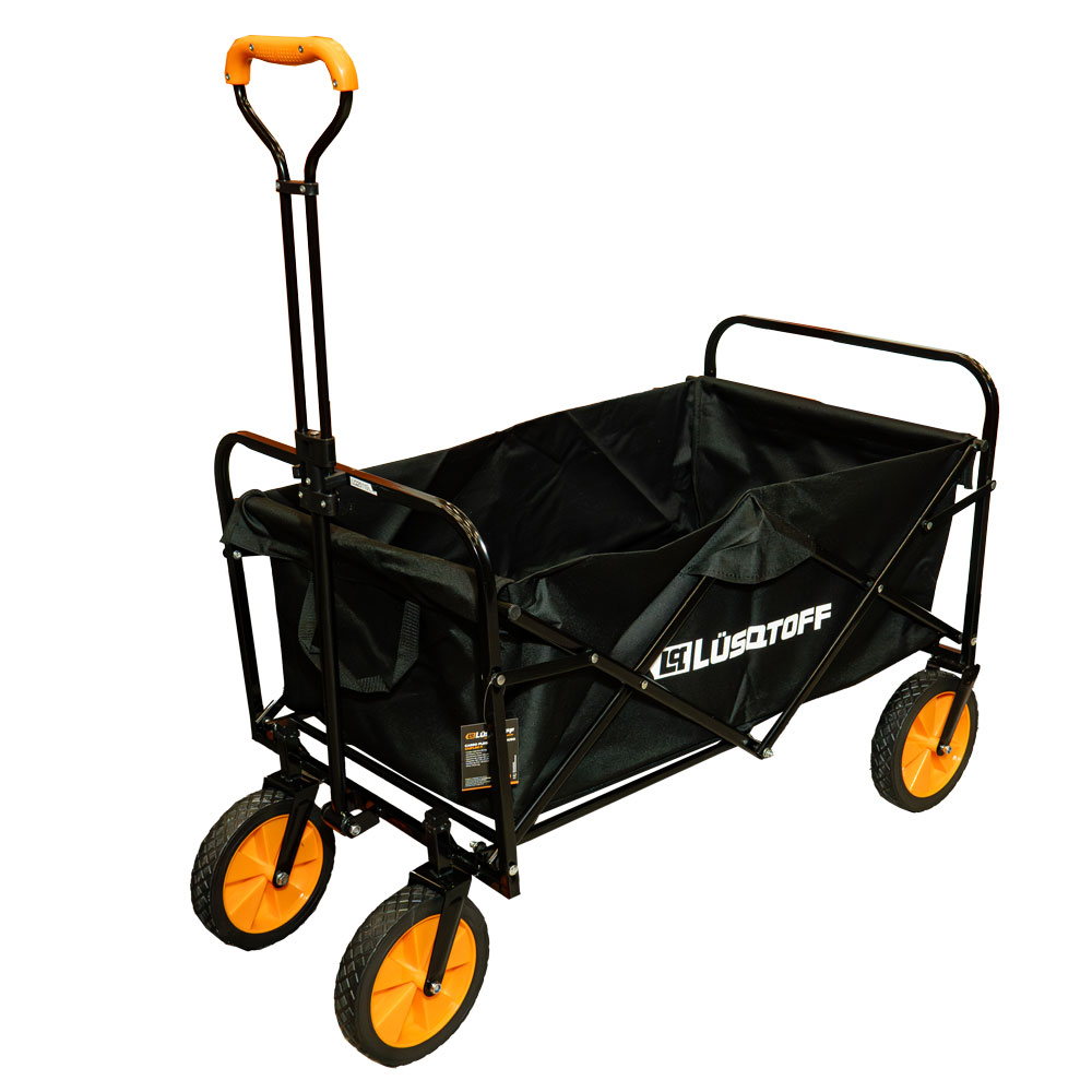 Carro Plegable Multiuso Camping 80kg Tela Impermeable Ruedas 20cm CMPL80-7 - Lusqtoff