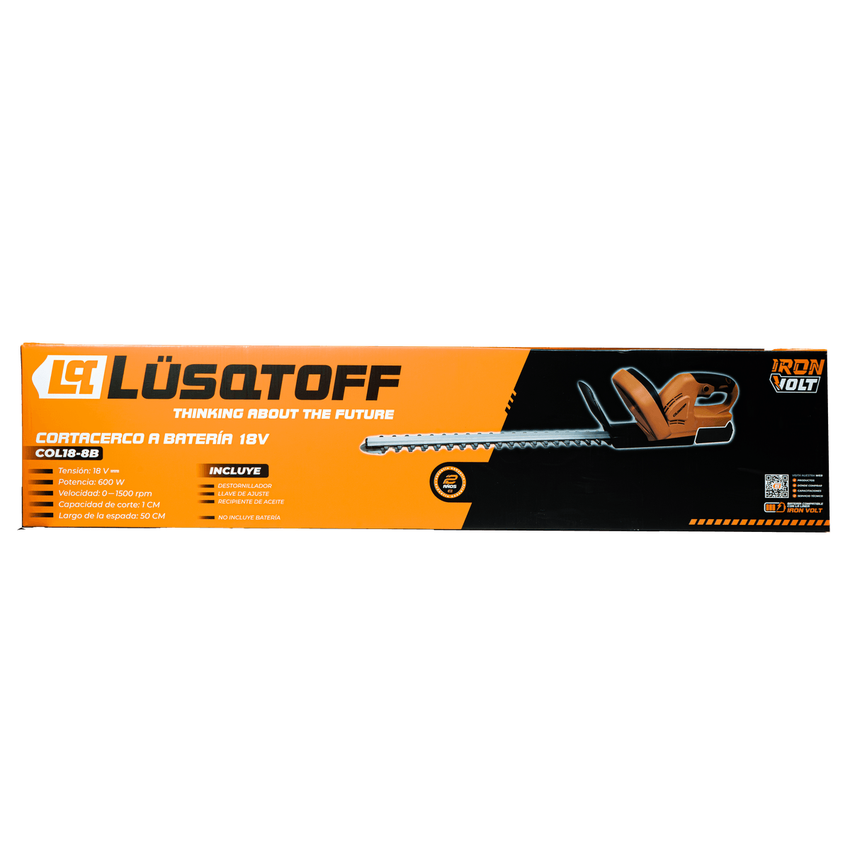 Cortacerco A Batería 18V Espada 50cm Corte 1cm COL18-8B - Lusqtoff