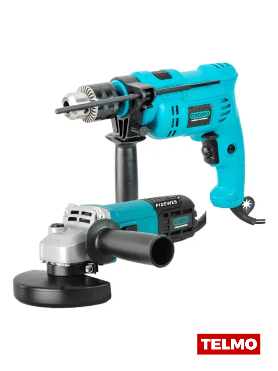Combo Amoladora 115mm 750W + Taladro Percutor 13mm 650W AAS-750 TP-650 - Orebro