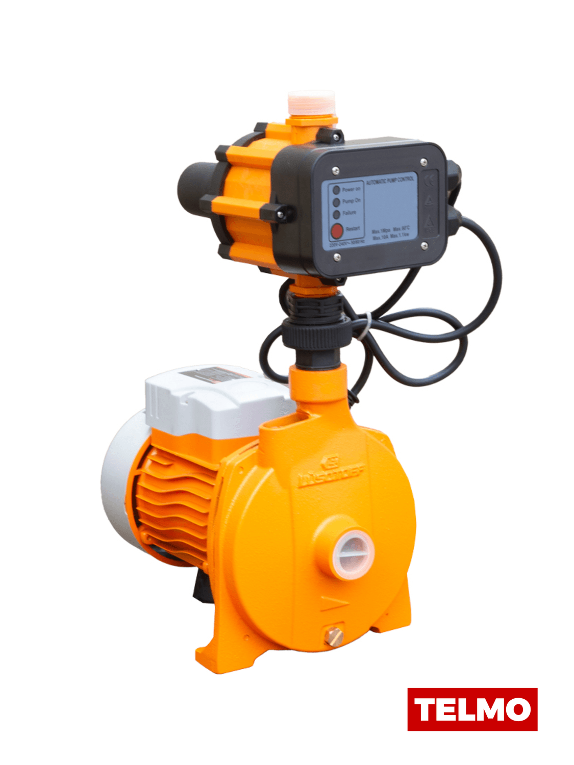 Bomba Centrífuga 1HP 750W 95L/min Altura 30m + Regulador Presión MPS-1 CPM158-C - Lusqtoff, foto real