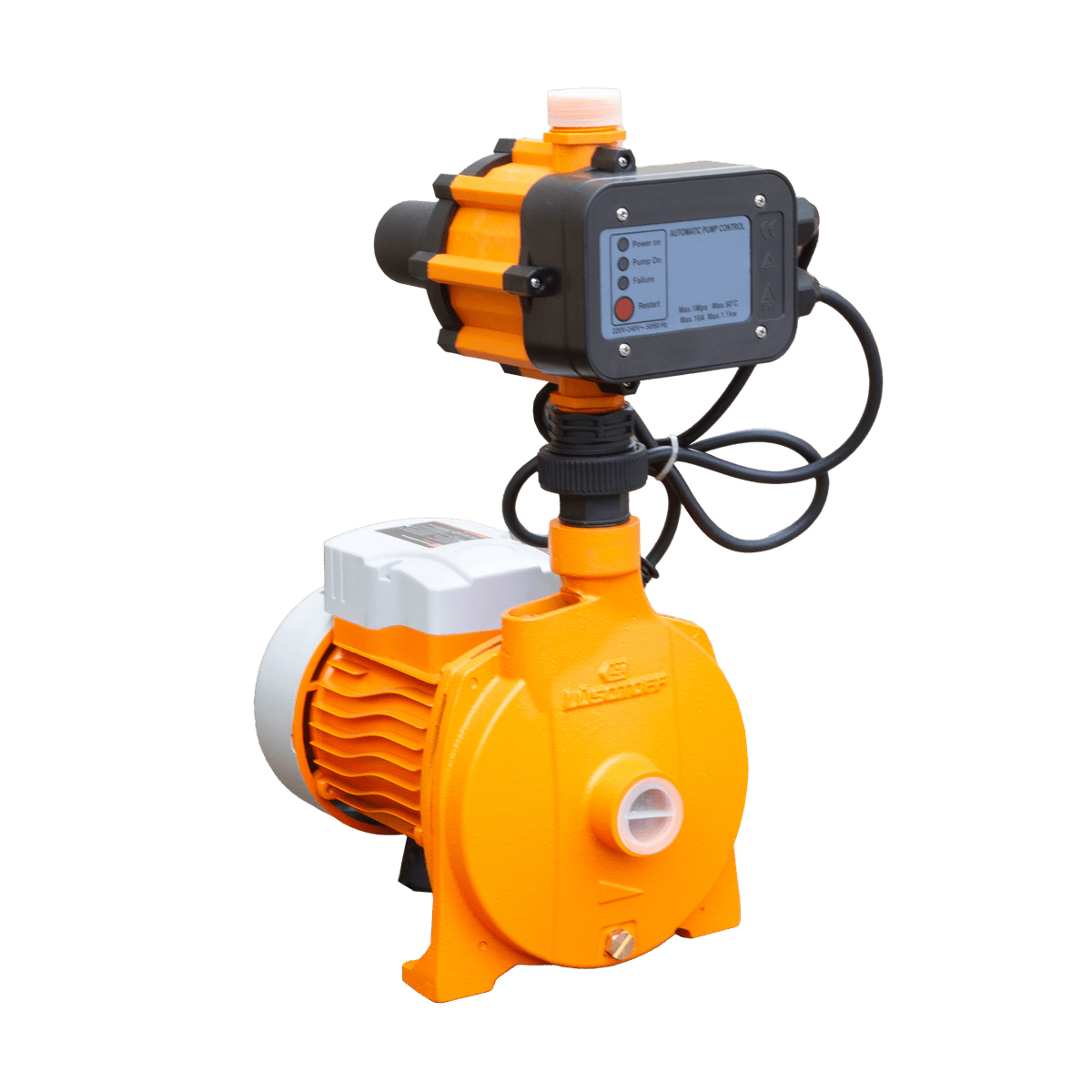 Bomba Centrífuga 1HP 750W 95L/min Altura 30m + Regulador Presión MPS-1 CPM158-C - Lusqtoff