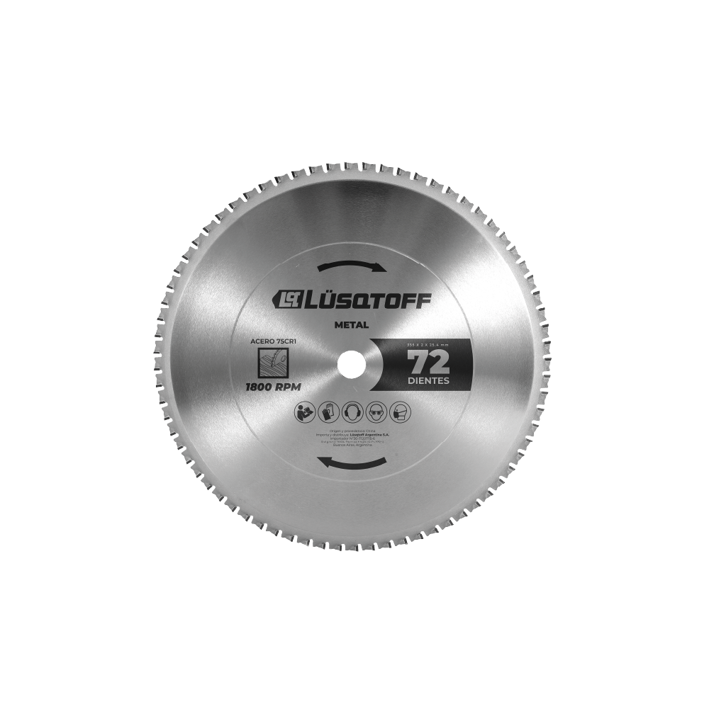 Disco Sierra Metal Widia 355x2x25.4mm 72 Dientes DCLCM2200 - Lusqtoff