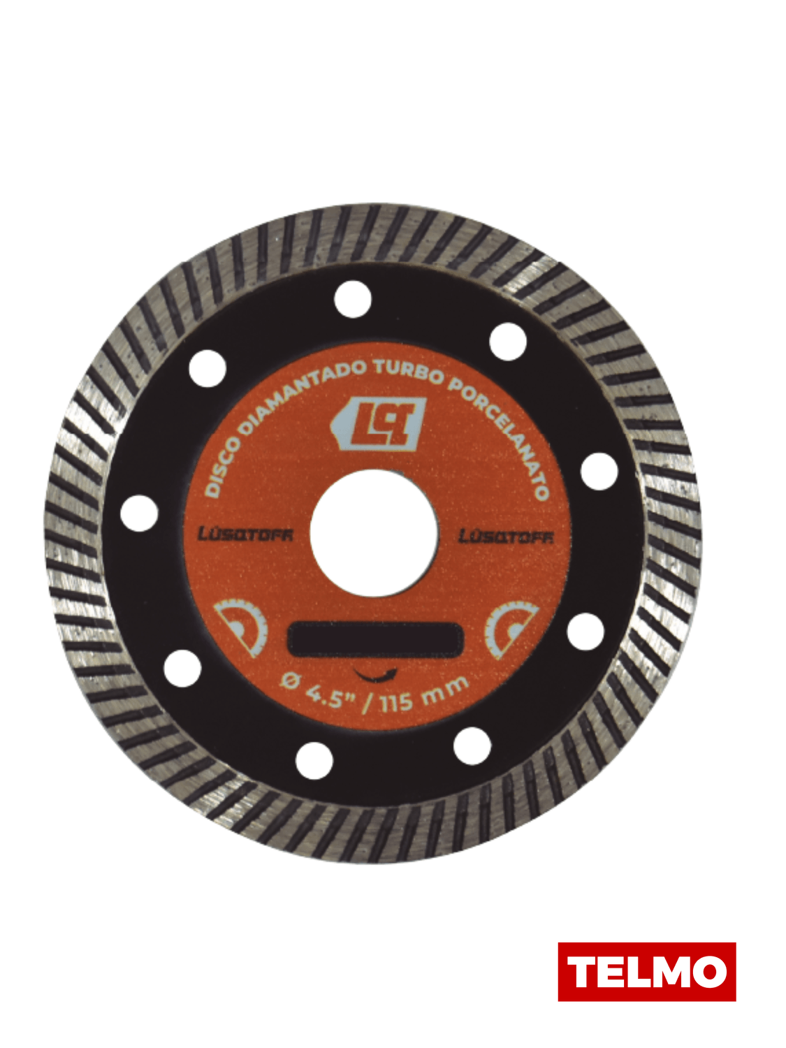 Disco Diamantado Turbo Fino 115mm DDT115P-9 - Lusqtoff, foto real