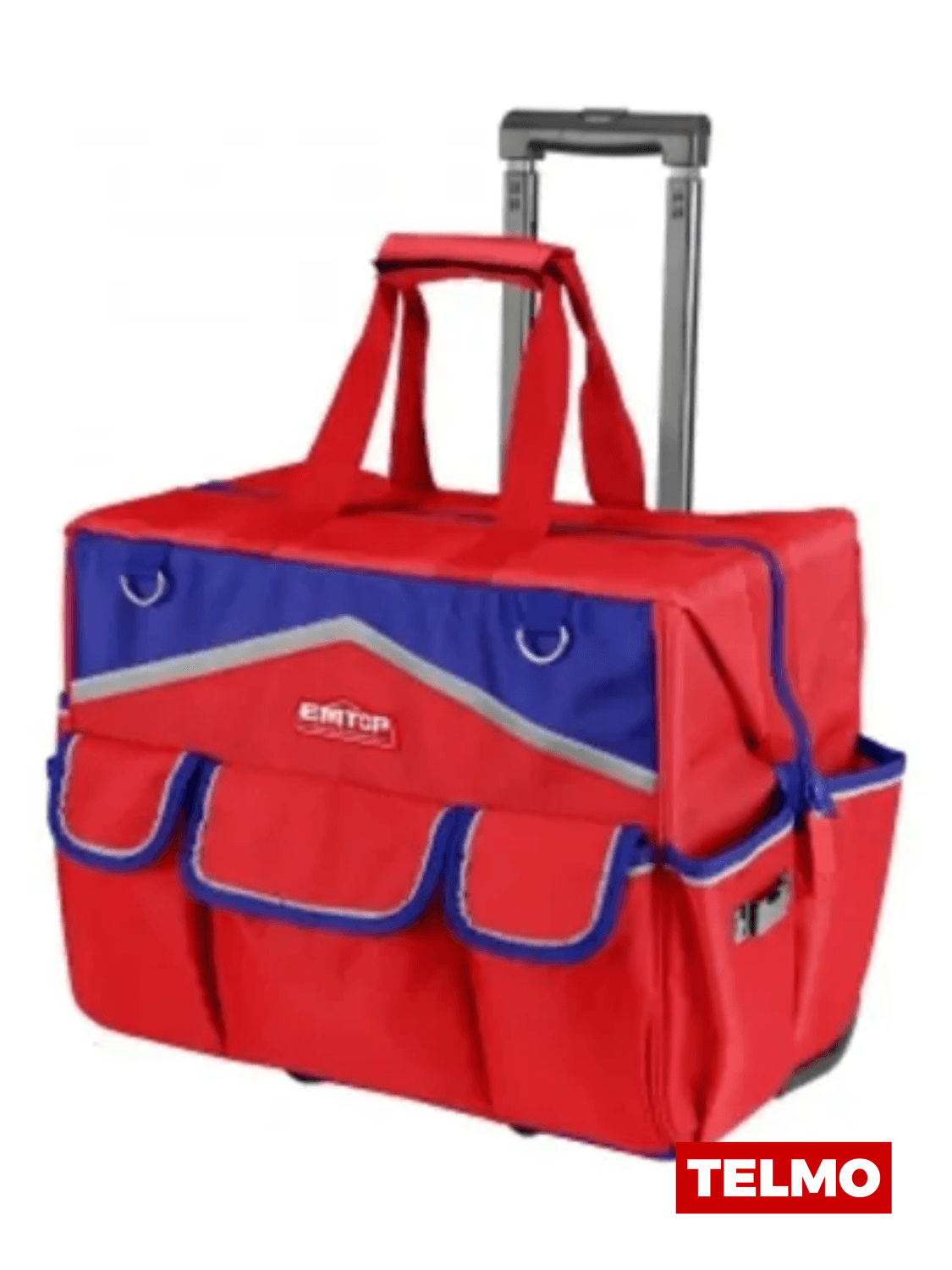 Bolso Herramientas Rígido Ruedas Manija Telescópica 20" Carga 20kg EHRRTB2013 - Emtop