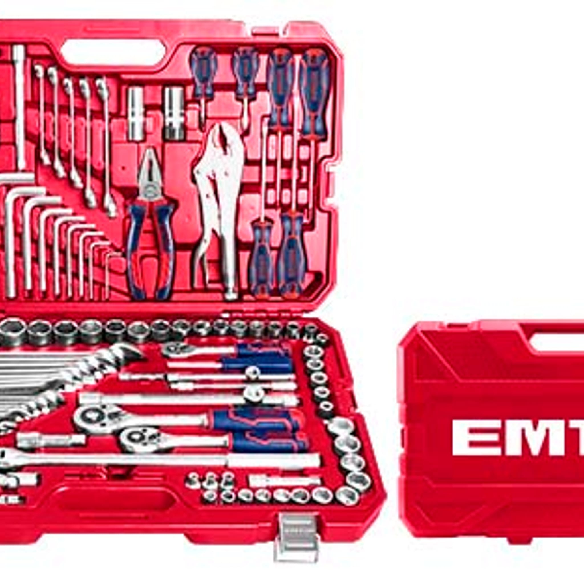 Set Tubos Herramientas 1/4" 3/8" 1/2" 142 Piezas EHTS01421 - Emtop
