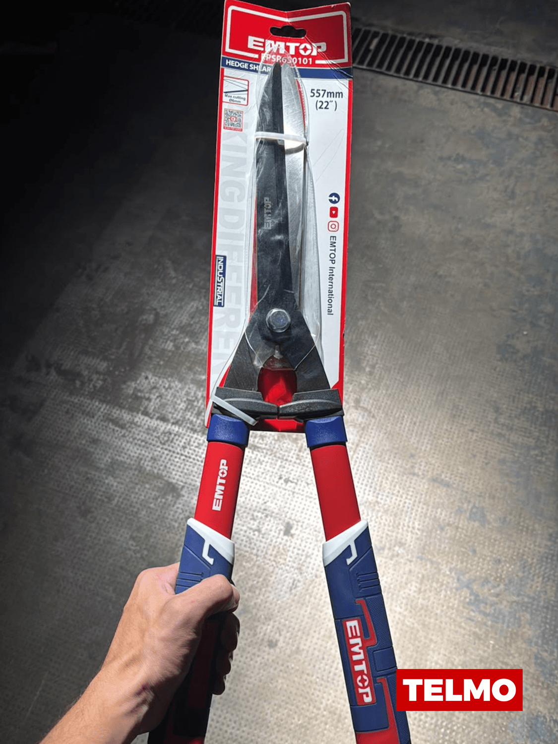 Tijera Poda Cortacerco Industrial 22" 557mm Corte Máx 10mm EPSR630102 - Emtop
