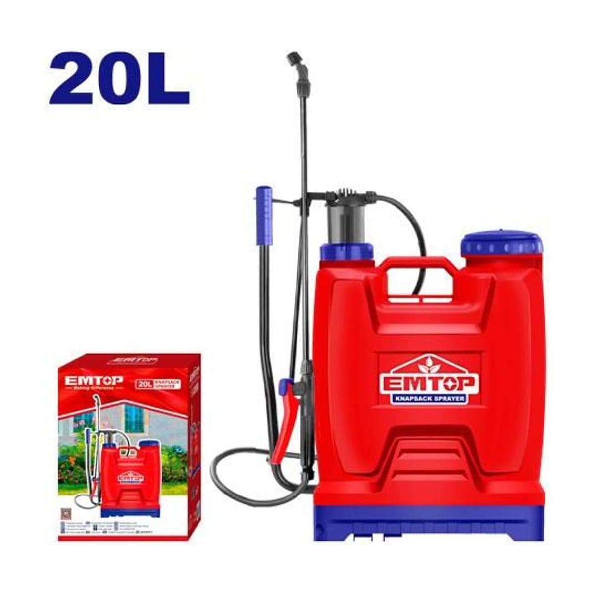 Pulverizador Mochila 20L 4,5bar ESPP42002 - Emtop