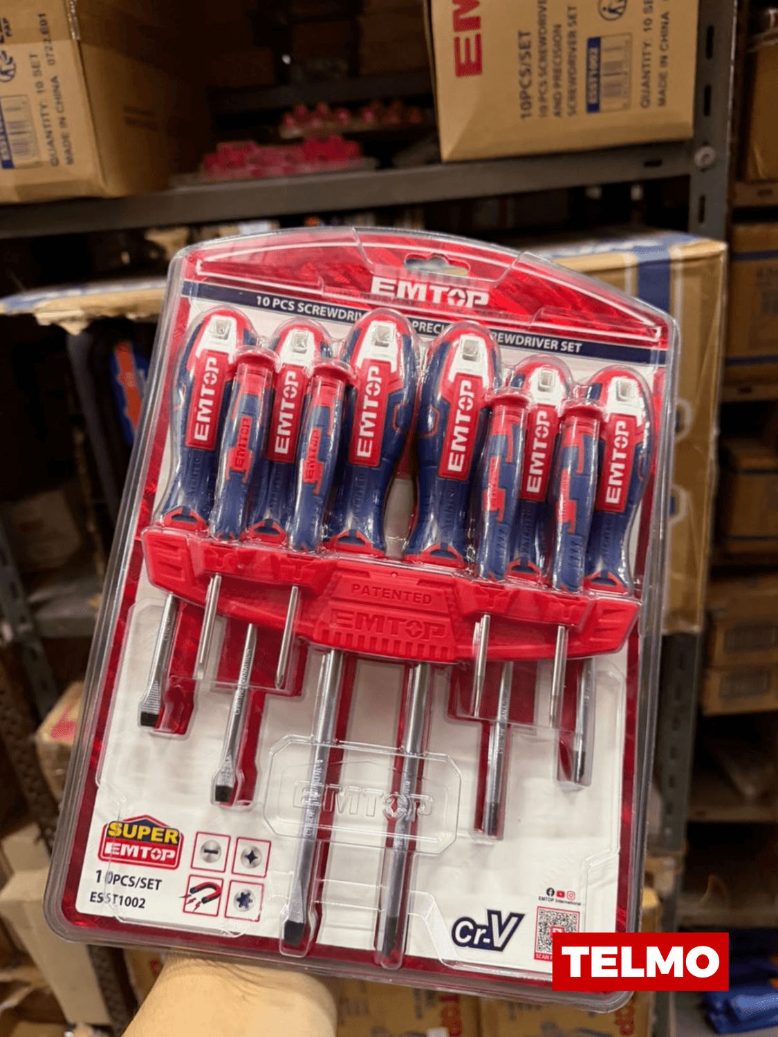 Set Destornilladores 10 Piezas Plano Phillips Torx ESST1002 - Emtop