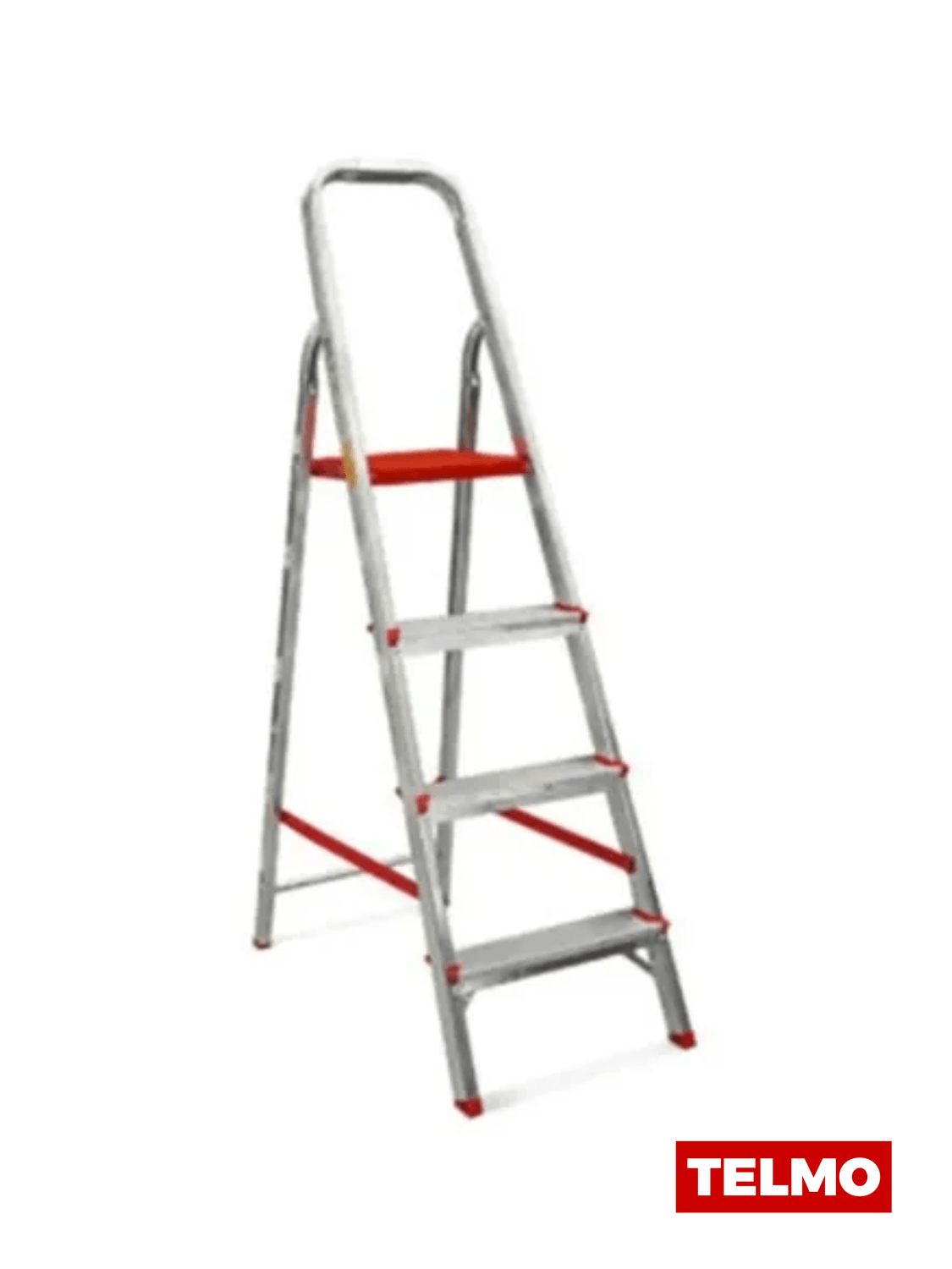 Escalera Hogareña Aluminio Plegable 4 Escalones 120kg ESL143-74 - Lusqtoff