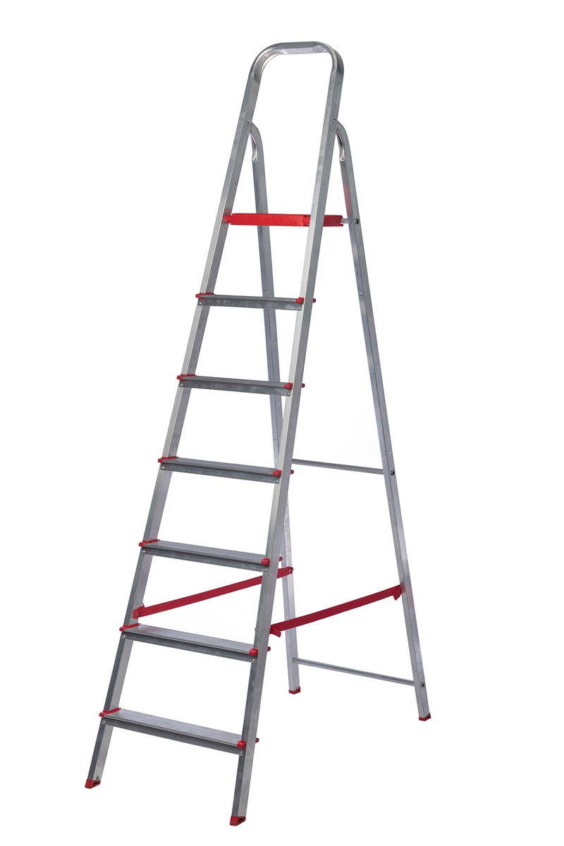 Escalera Hogareña Aluminio 7 Escalones ESL215-77 - Lusqtoff