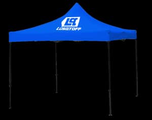 Gazebo Azul 3x3m Altura 240cm Tela Oxford 300D Estructura Acero Altura Regulable GBL-8A - Lusqtoff