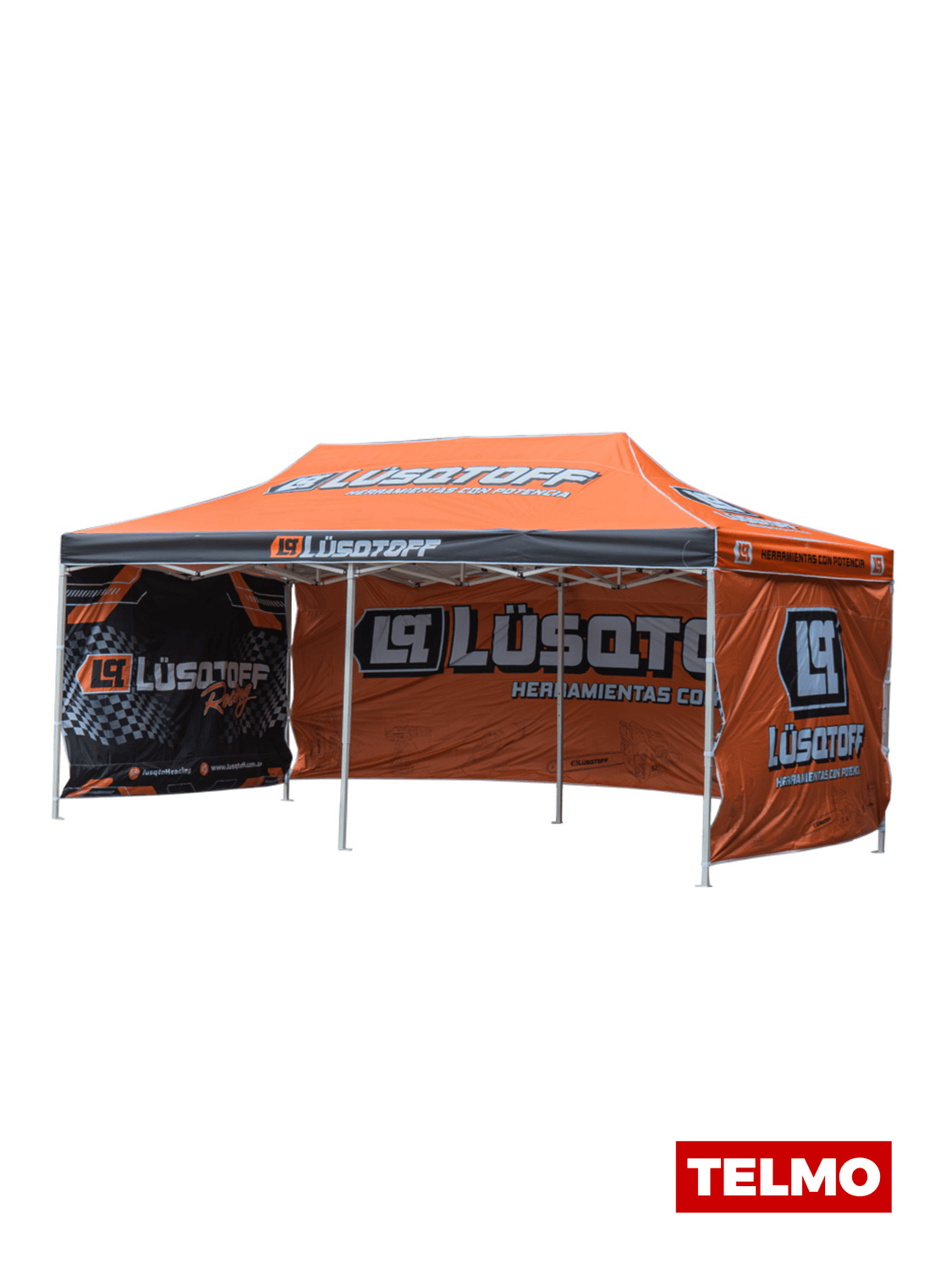 Gazebo Autoarmable 3x6m Estructura Acero Oxford + 3 Paredes + Bolso GBL-9 - Lusqtoff, foto real