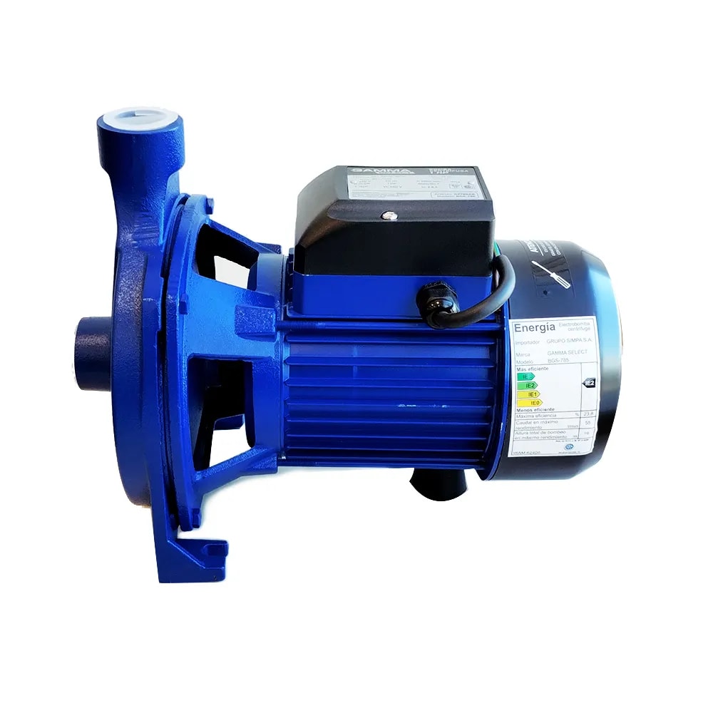 Bomba Centrífuga Agua 1HP 220V 96L/min Altura 22m Succión 6m G2785AR - Gamma