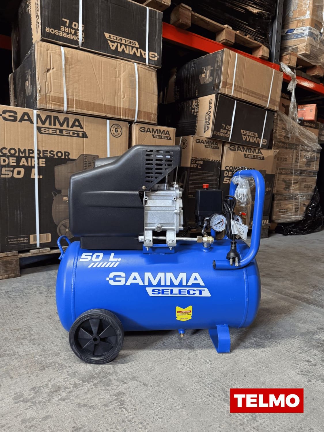 Compresor 50 Litros 2,5HP 116psi G2854AR - Gamma