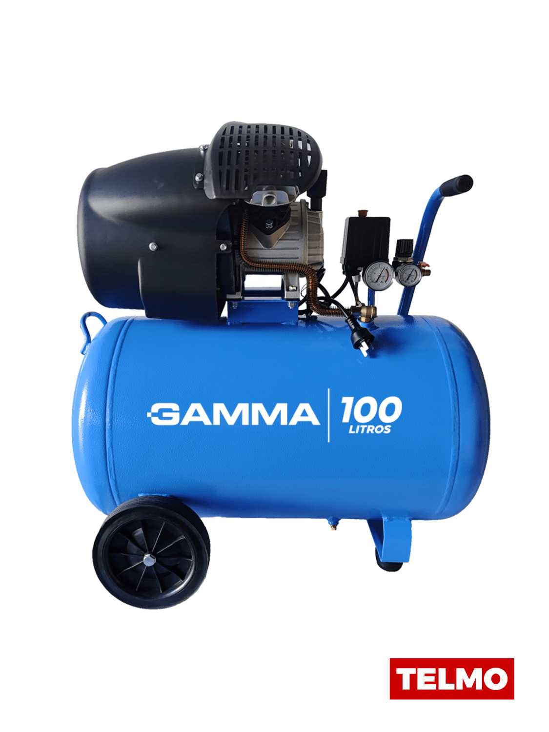 Compresor Bicilíndrico 3HP 100L 250L/min 8Bar G2858AR - Gamma