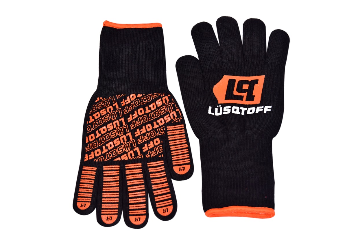 Guantes Aramida Nomex Protección Calor 400°C Sin Costuras Agarre Silicona GRCL800-10 - Lusqtoff