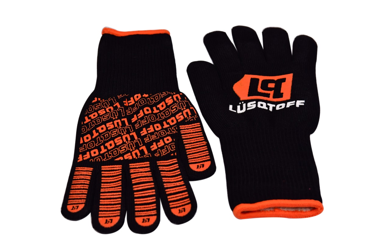 Guantes Aramida Nomex Protección Calor 400°C Sin Costuras Agarre Silicona GRCL800-10 - Lusqtoff