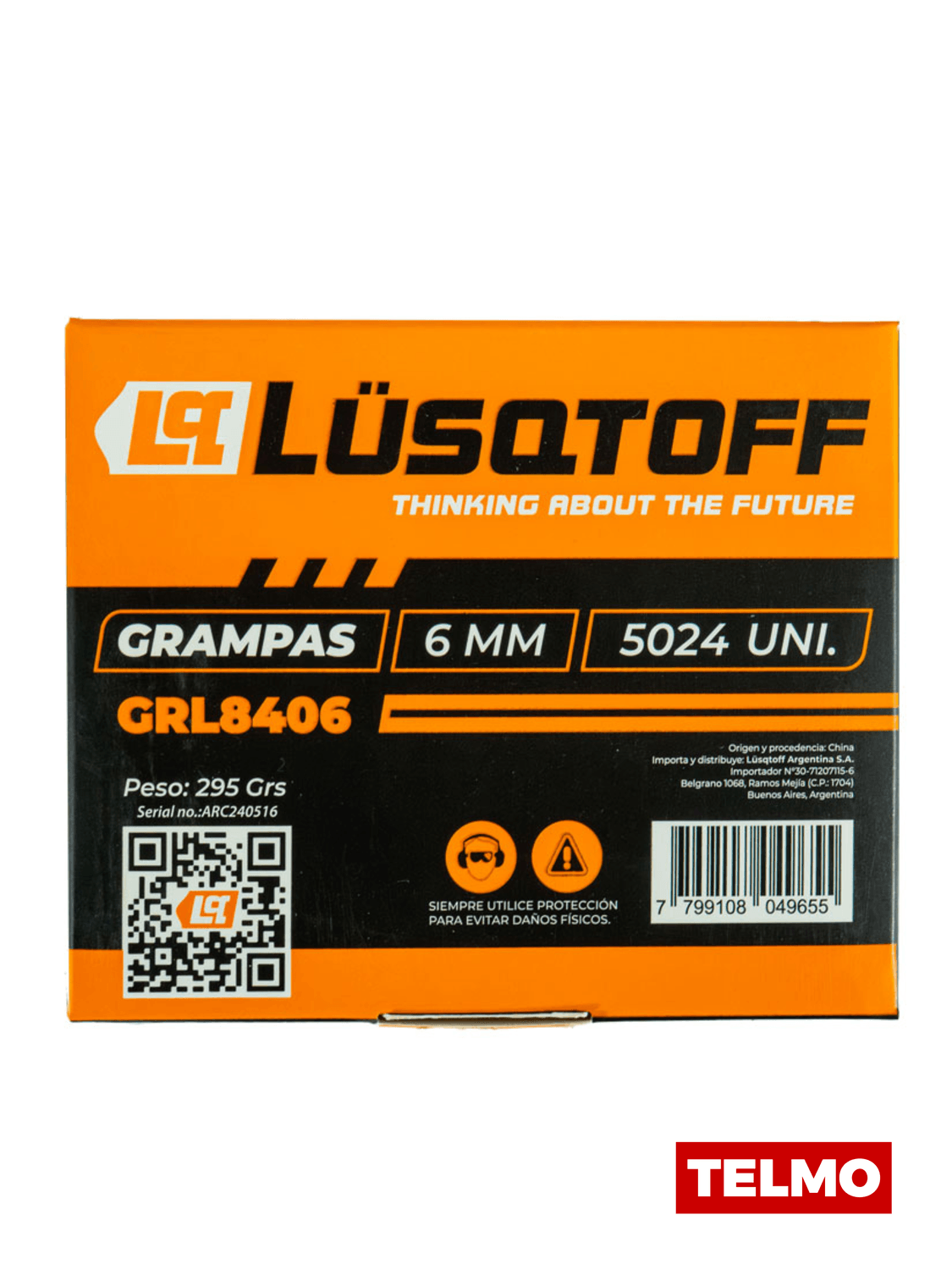Grampas 6mm 5000 Unidades GRL8406 - Lusqtoff, foto real