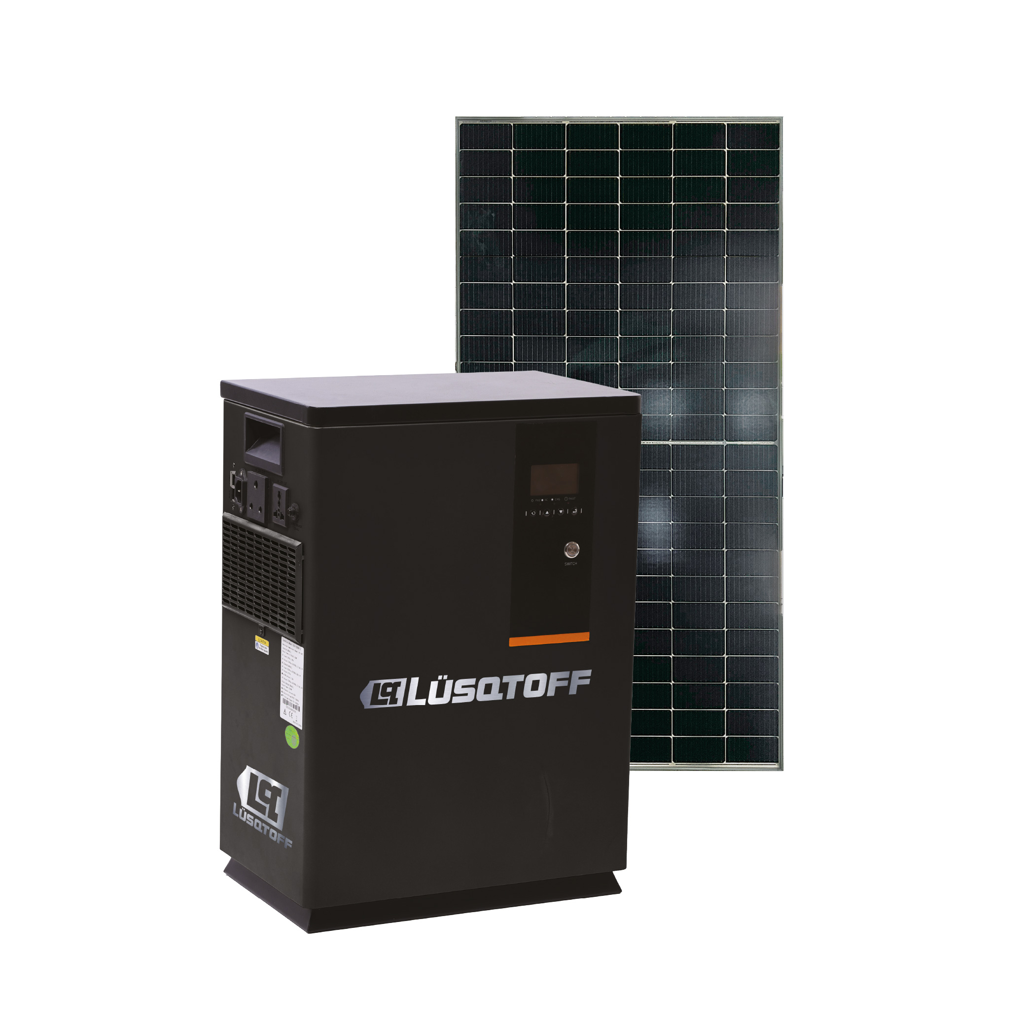 Generador Solar Integrado Inversor 5,2KW Batería Litio 24V WiFi + 8 Paneles 550W + Estructura GSIL5.2-8 - Lusqtoff