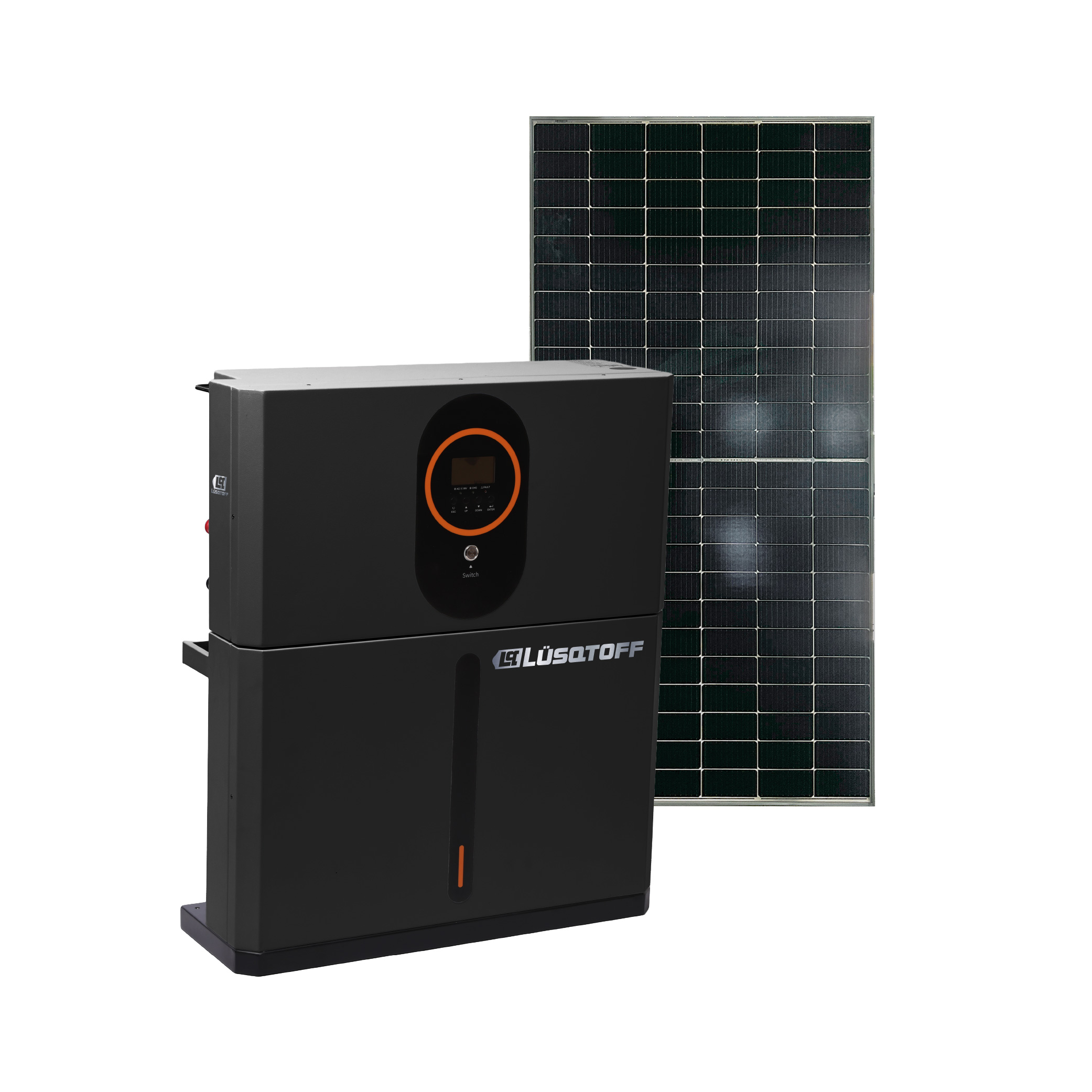 Generador Solar Integrado Inversor 6,2KVA Batería Litio 48V WiFi + 10 Paneles 550W + Estructura GSIL6.2-8 - Lusqtoff