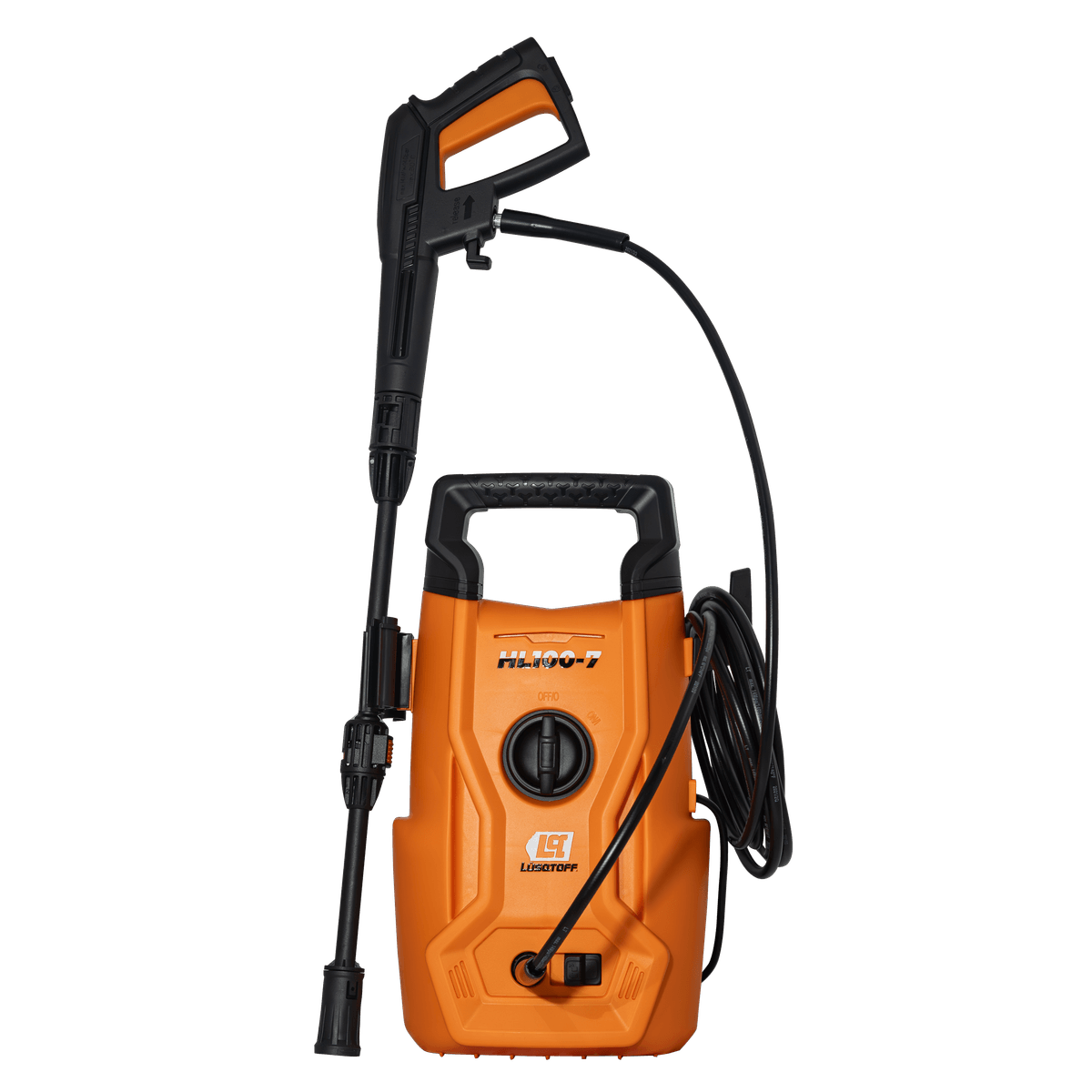 Hidrolavadora Alta Presión 1200W 100 Bar Caudal 5,5L/min IPX5 HL100-7 - Lusqtoff