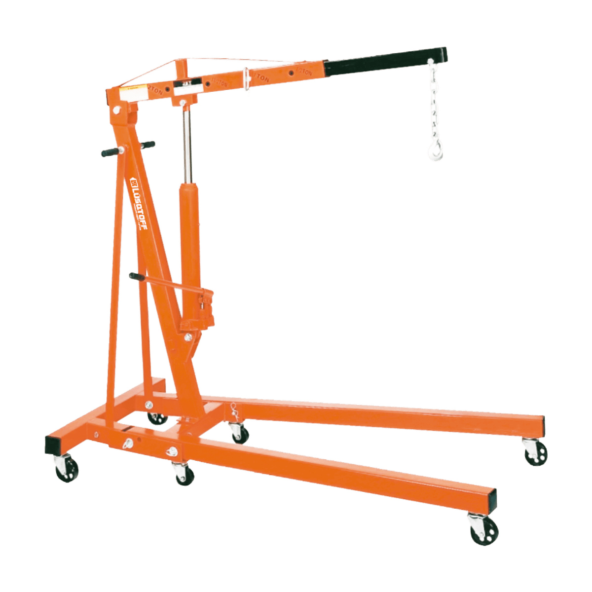 Guinche Pluma Plegable Hidráulico 2 Toneladas Elevación 228,5cm Brazo Extensible HM2501 - Lusqtoff