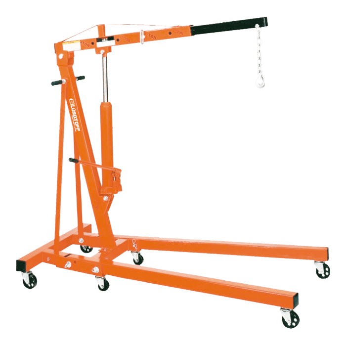 Guinche Pluma Plegable Hidráulico 2 Toneladas Elevación 228,5cm Brazo Extensible HM2501 - Lusqtoff