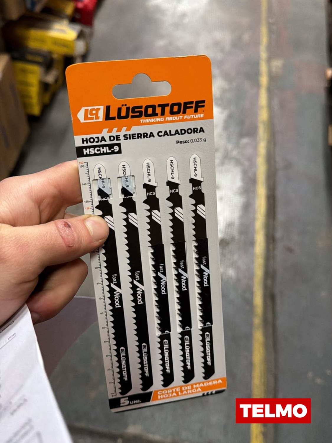 Hojas Sierra Caladora Madera Hoja Larga Dientes 4mm Encastre T 5 Unidades HSCHL-9 - Lusqtoff, foto real