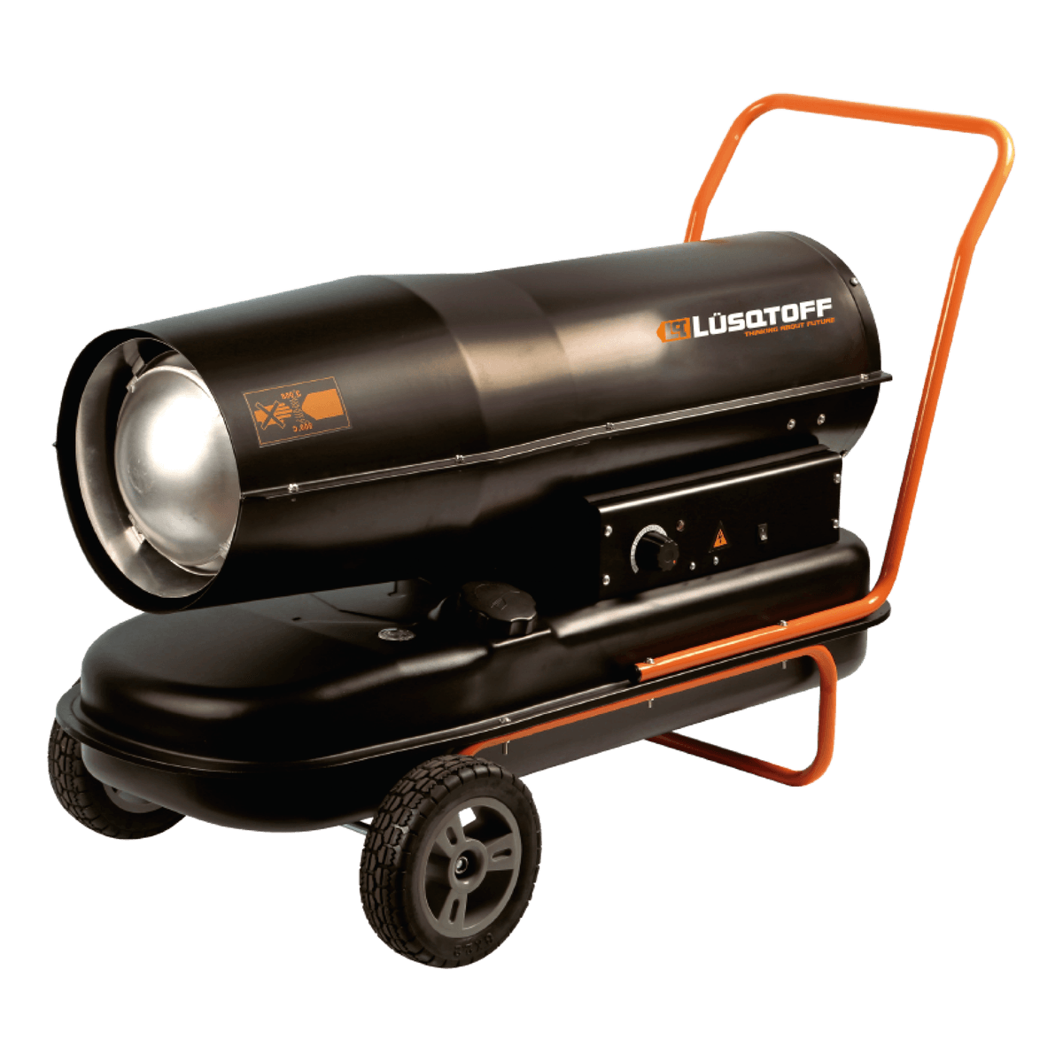 Calefactor Cañón Kerosene Gasoil 30kW 26.000 Kcal Tanque 19L Termostato Digital HTBGO-30A - Lusqtoff