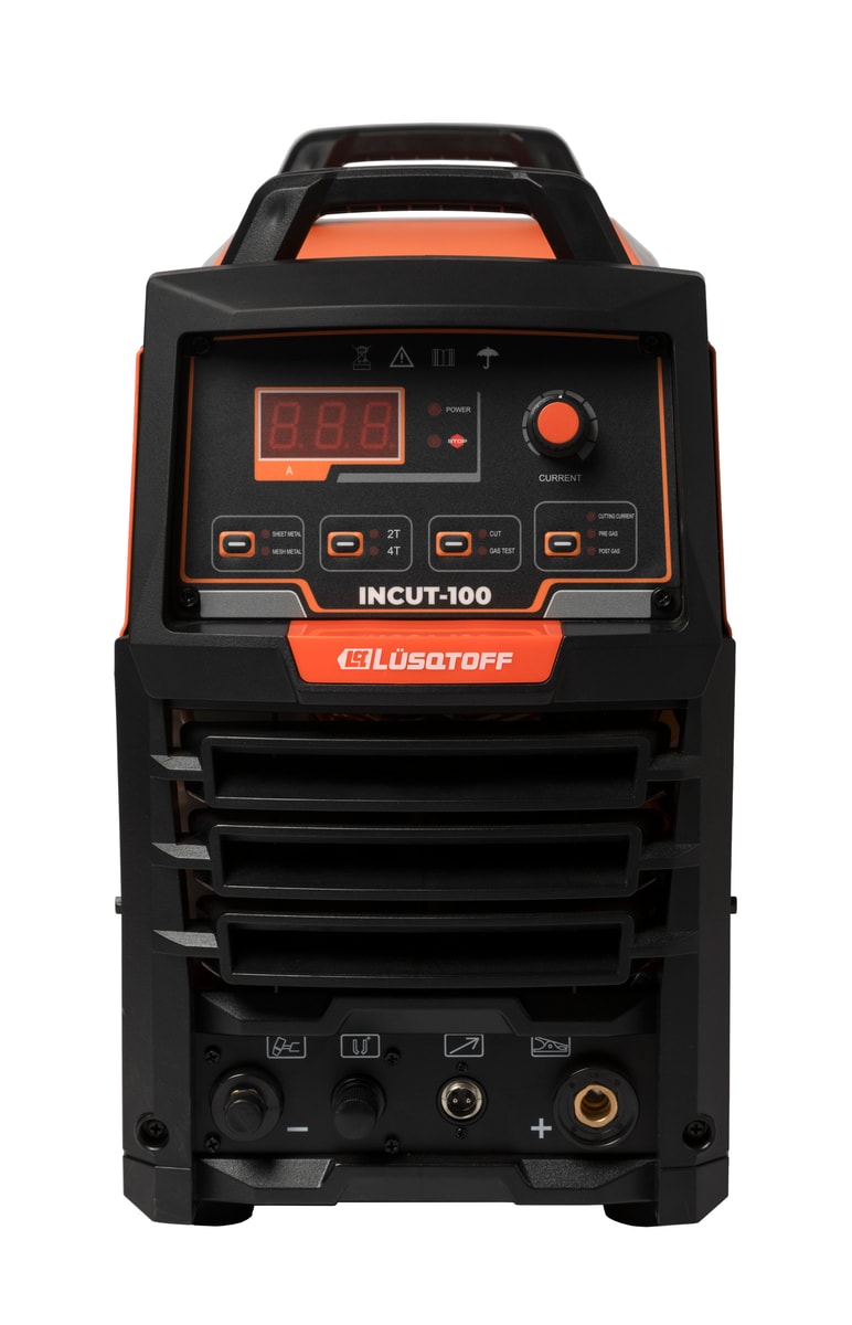 Cortadora Plasma 100A Trifásica 380V Corte 40mm Arco Piloto IGBT + Torcha Black Wolf INCUT-100 - Lusqtoff