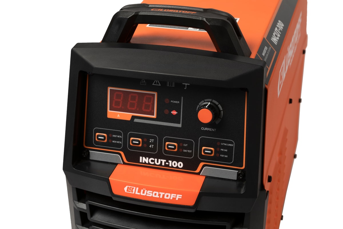 Cortadora Plasma 100A Trifásica 380V Corte 40mm Arco Piloto IGBT + Torcha Black Wolf INCUT-100 - Lusqtoff