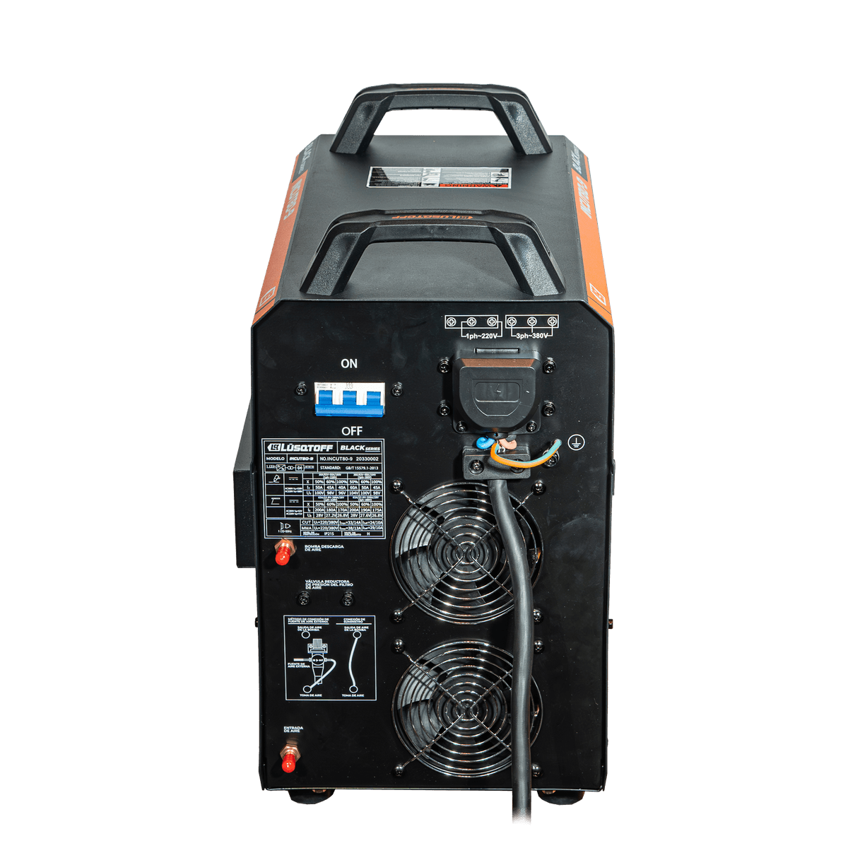 Cortadora de Plasma 11kW 20mm INCUT80-9 - Lusqtoff