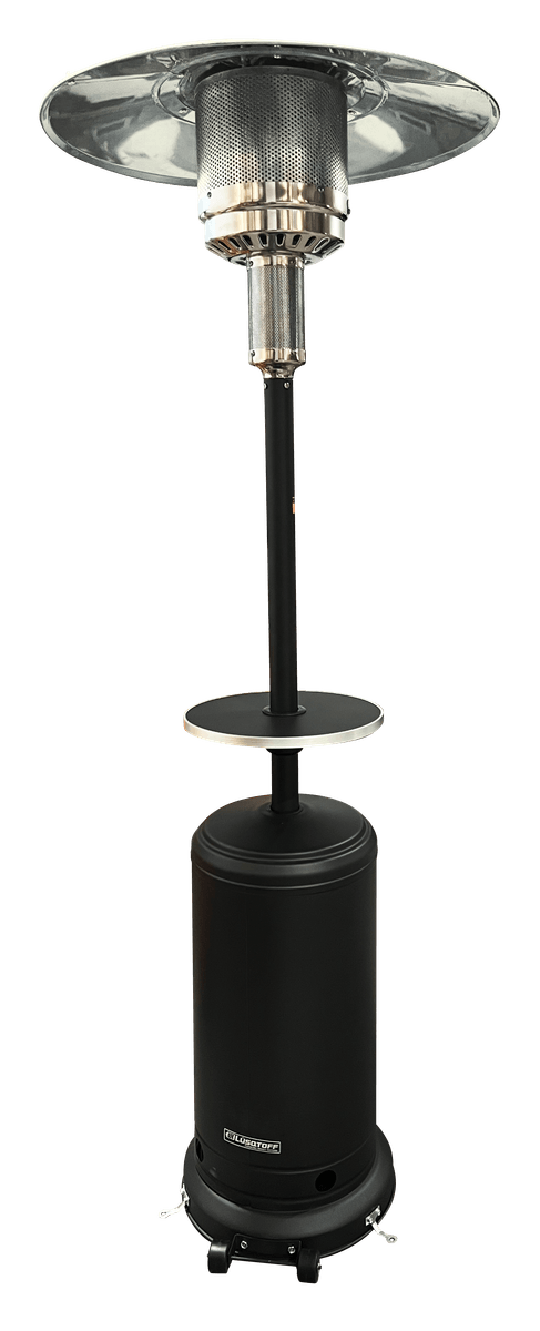 Calefactor Exterior Hongo Gas Envasado 10.000 Kcal Radio 6m Altura 2,21m Negro JK-1008N - Lusqtoff