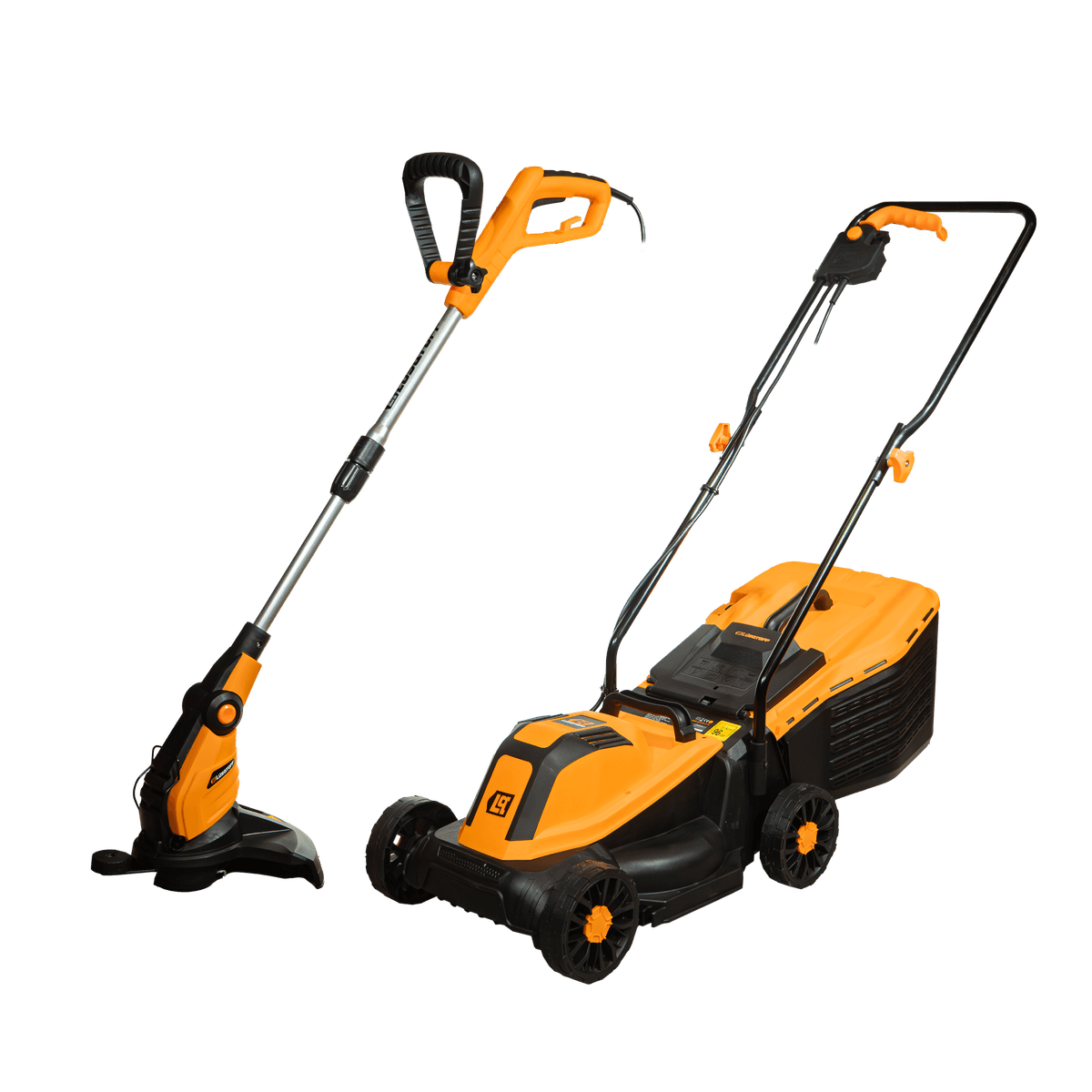 Kit Cortadora Césped 1300W Corte 32cm Bolsa 25L + Bordeadora 600W Tanza 1,6mm KBCL-8 - Lusqtoff