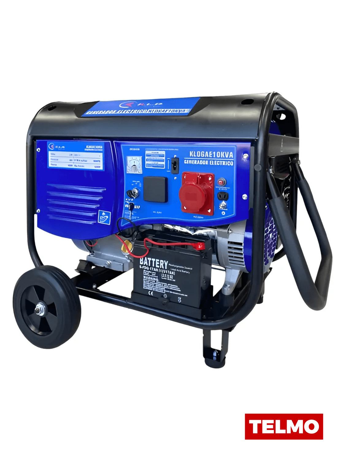 Generador Nafta 10kVA 20HP 9500W Monofásico AVR Arranque Eléctrico GAE10KVA - KLD