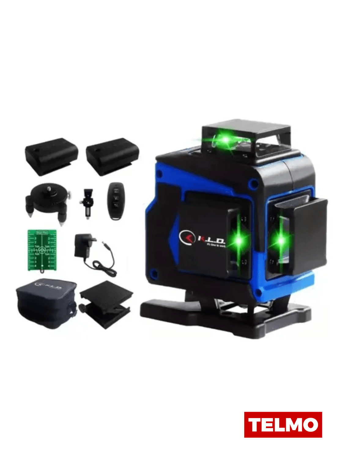 Nivel Láser Autonivelante Verde 16 Líneas 15m + 2 Baterías + Cargador + Control Remoto + Estuche KLDNL05 - KLD