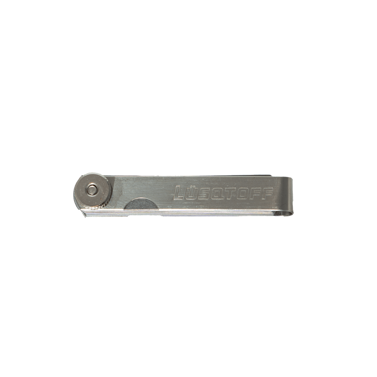 Set Sondas Galgas Medición 0,04 a 1mm Hoja 75mm Acero Inoxidable 25 Piezas L1013 - Lusqtoff