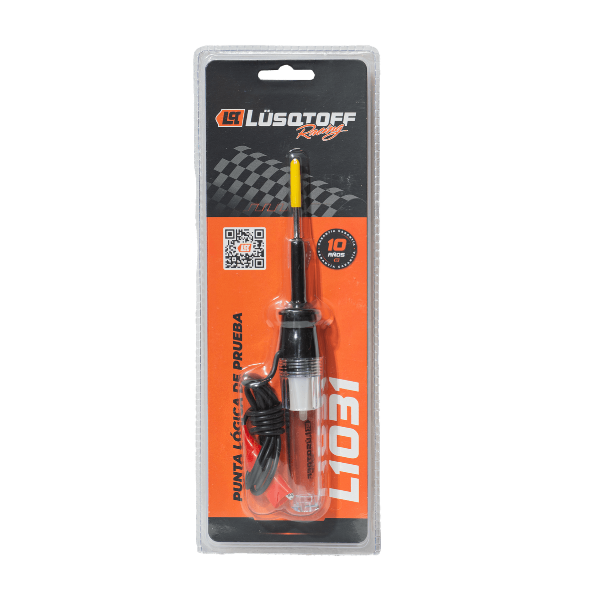 Punta Lógica Prueba Circuitos 6V 12V 24V Cable 1,20m Pinza Cocodrilo L1031 - Lusqtoff
