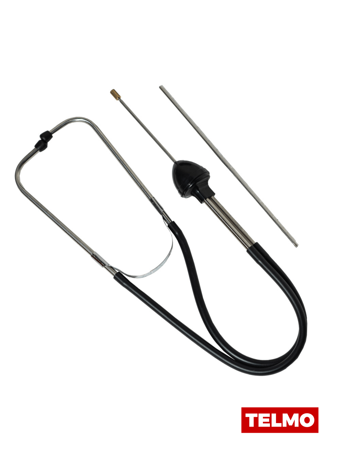 Estetoscopio Mecánico Sonda Extensible 350mm Aluminio Tubos Vinilo L1034 - Lusqtoff, foto real