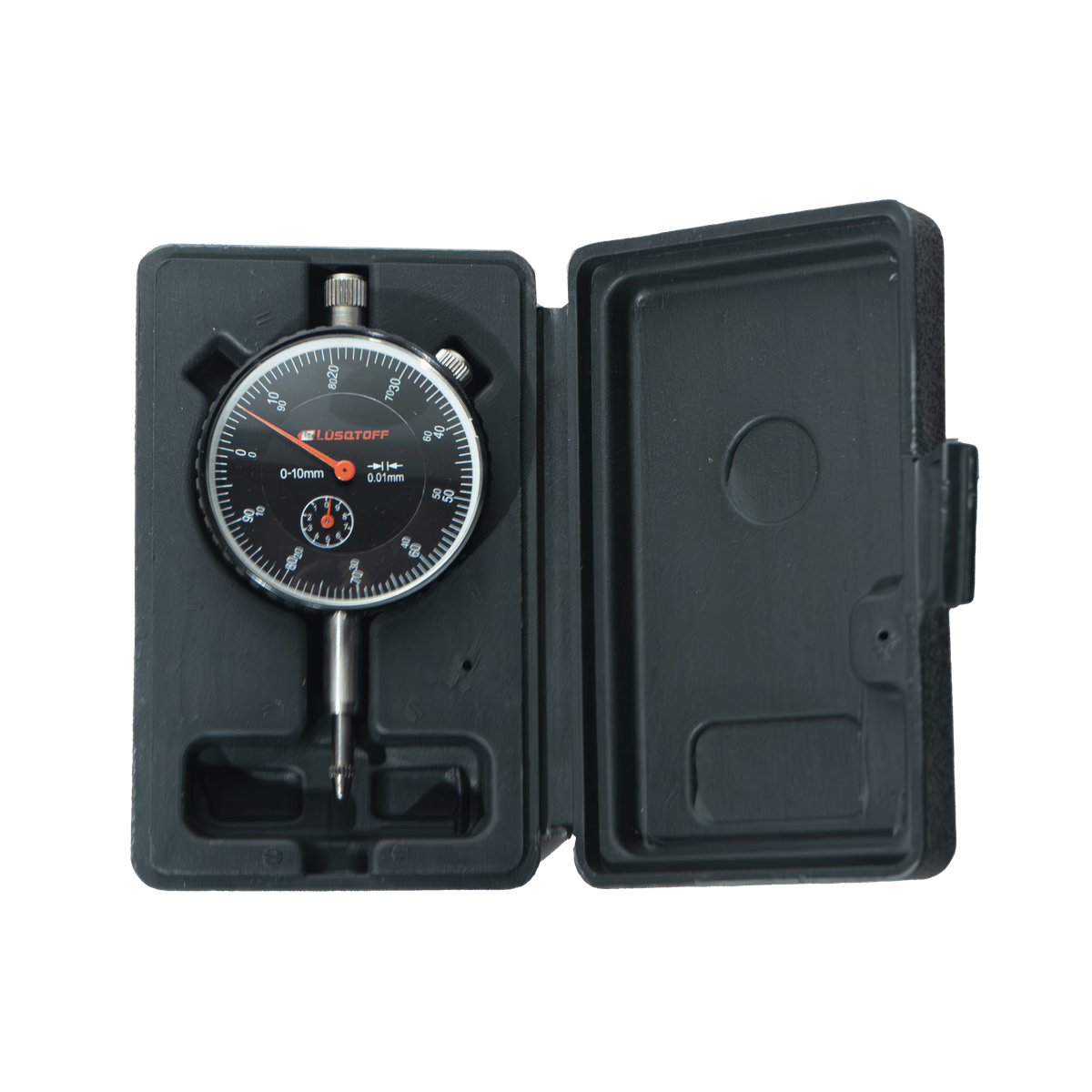 Reloj Comparador 0-10mm Graduación 0,01mm Aguja Tolerancia Ajustable L1037 - Lusqtoff