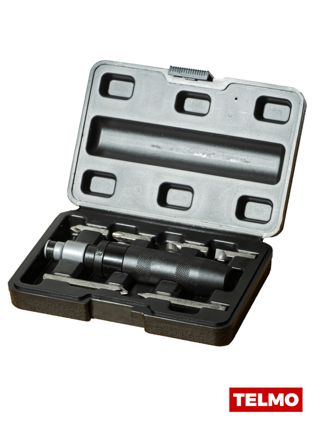 Destornillador Impacto Golpe Encastre 1/2" + 6 Puntas Acero S2 L1039 - Lusqtoff, foto real