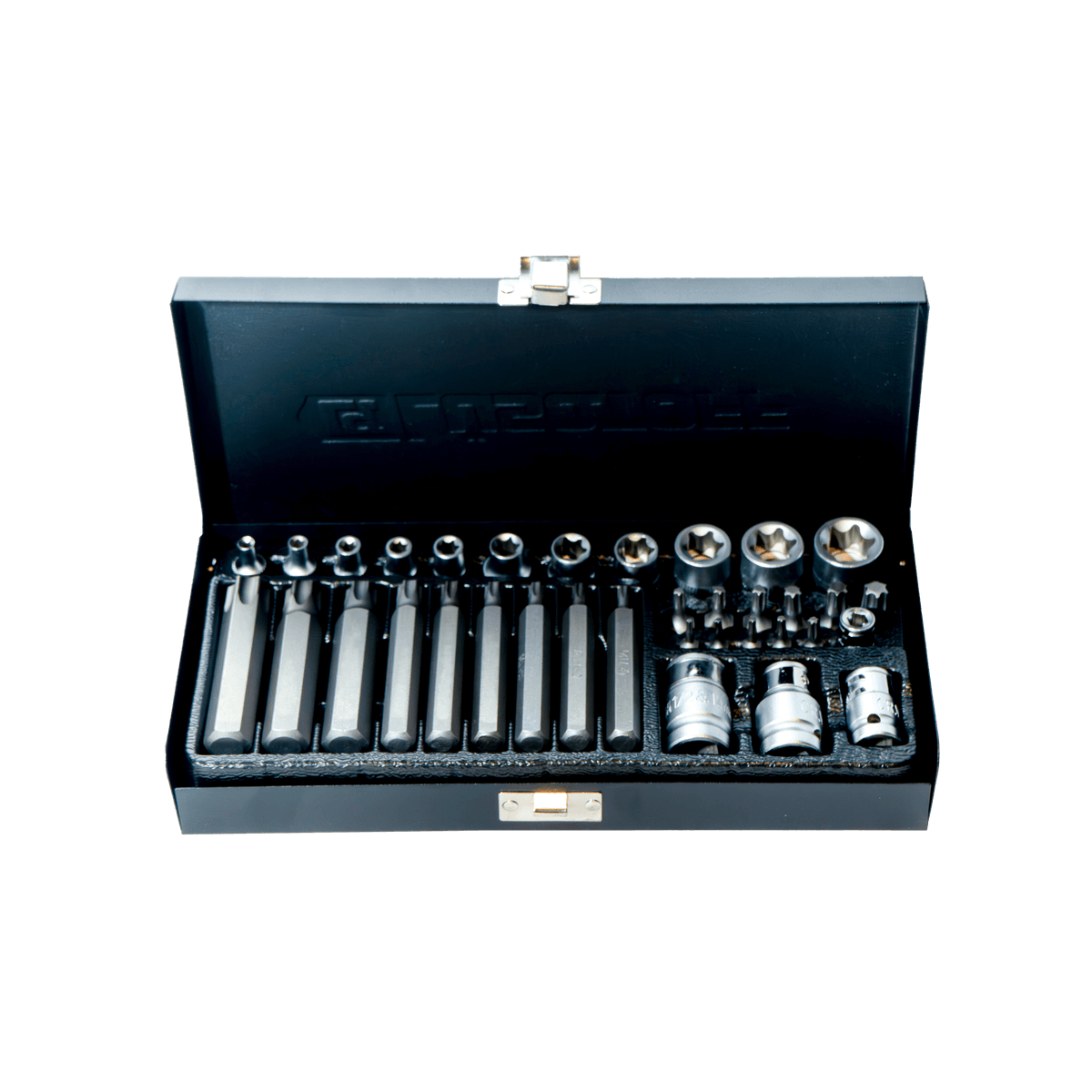 Juego Puntas Torx Bocallaves Torx Encastre 1/4" 3/8" 1/2" 35 Piezas L1048 - Lusqtoff