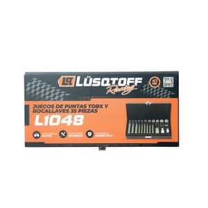 Juego Puntas Torx Bocallaves Torx Encastre 1/4" 3/8" 1/2" 35 Piezas L1048 - Lusqtoff