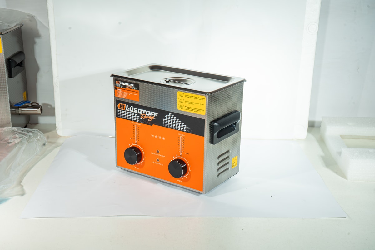 Batea Lavadora Ultrasonido 3,2L 40kHz 120W Calentamiento Acero Inoxidable L1068 - Lusqtoff