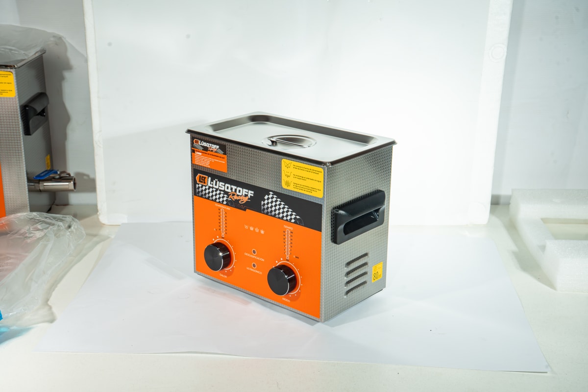 Batea Lavadora Ultrasonido 3,2L 40kHz 120W Calentamiento Acero Inoxidable L1068 - Lusqtoff