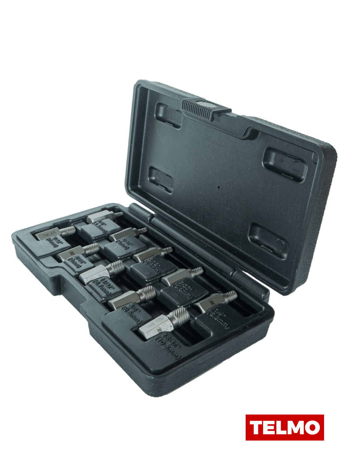 Juego Extractores Tornillos Hexagonal 1/8" 13/32" + Estuche 10 Piezas L1112 - Lusqtoff, foto real