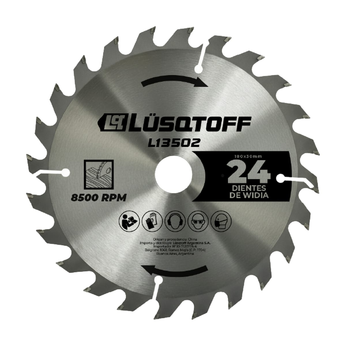 Disco de Sierra Widia 180mm 24 Dientes L13502 - Lusqtoff