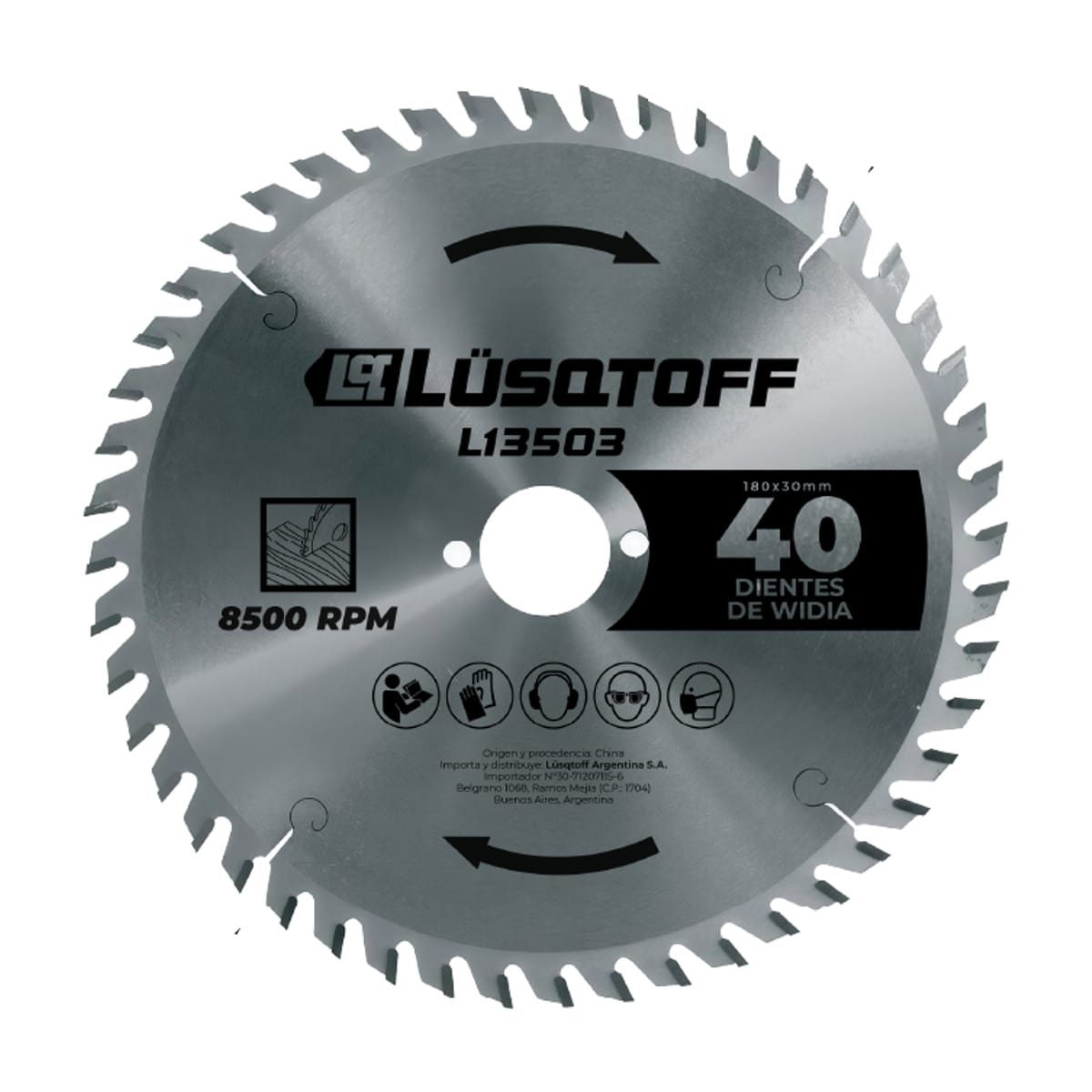 Disco de Sierra Widia 180mm 40 Dientes L13503 - Lusqtoff