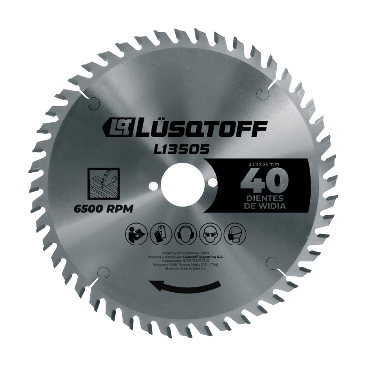 Disco de Sierra Widia 230mm 40 Dientes L13505 - Lusqtoff